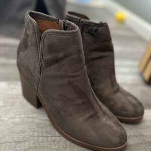 Brown Suede Ankle Boots
